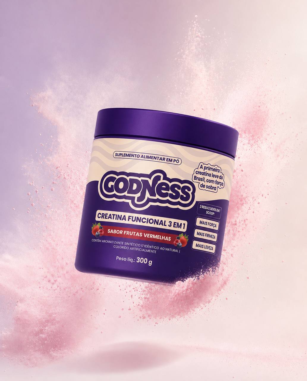 Godness Creatina Funcional 3 em 1